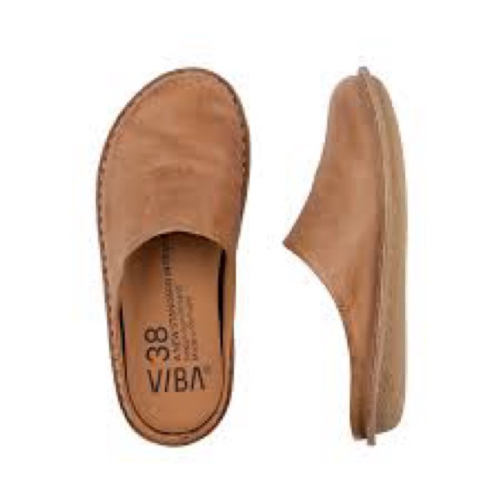 Tan Slip-On Leather Loafers - Women